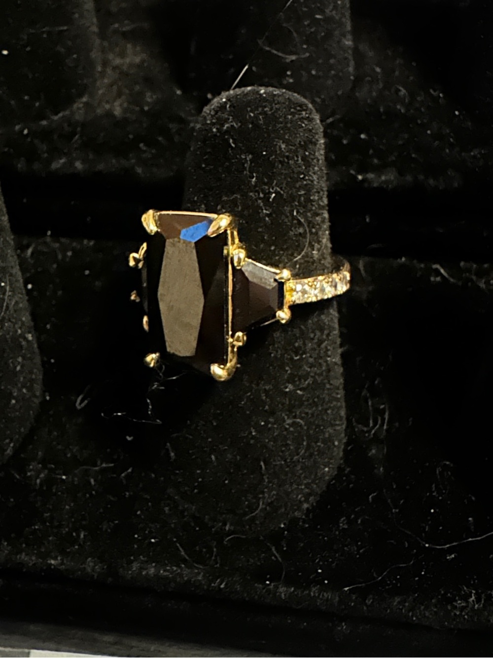 Bomb Party Sparkling Reflections OG Ring Size 6 on Gold Plating